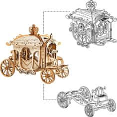 Robotime Rolife 3D drevené puzzle Klasický kočiar 92 dielikov