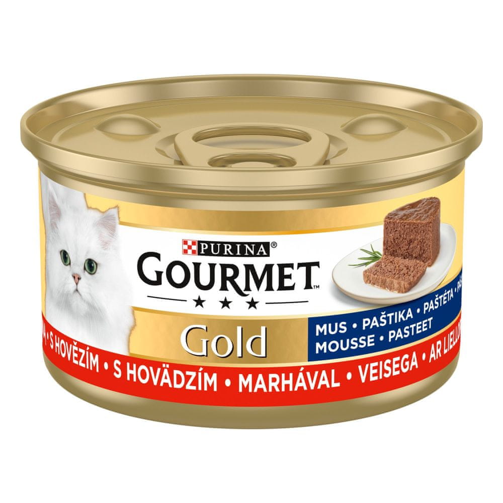 Gourmet GOLD paštika hovädzie 12x85 g