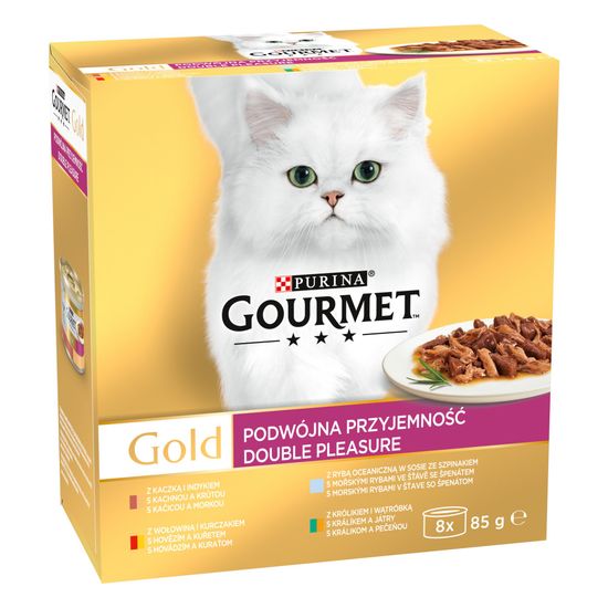 Gourmet GOLD multipack rybí a mäsový výber v šťave 96x85 g