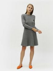 Vero Moda Sivé melírované svetrové šaty s dlhým rukávom VERO MODA Nancy XL