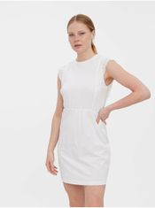 Vero Moda Biele krátke šaty VERO MODA Hollyn L