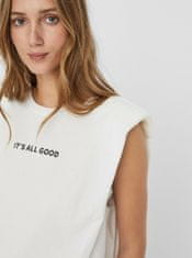 Vero Moda Biele tričko s nápisom VERO MODA Hollie S