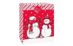 Vianočná darčeková taška - snehuliak - Vianoce