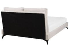 Beliani Ženilková posteľ 160 x 200 cm béžová MELLE