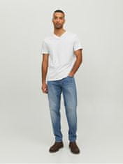 Jack&Jones Pánske tričko JJEORGANIC Standard Fit 12156102 White (Veľkosť S)