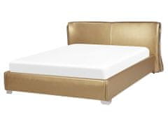 Beliani Zlatá luxusná posteľ 160 x 200 cm PARIS