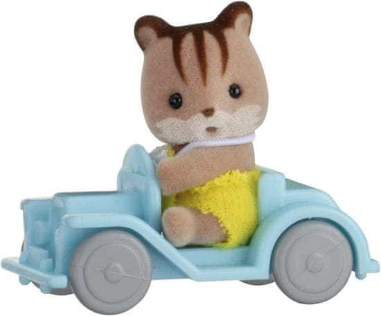 Sylvanian Families Baby príslušenstvo - veverička v aute