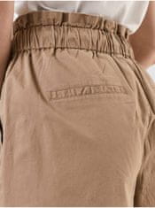 Vero Moda Béžové široké nohavice so zaväzovaním VERO MODA Evany M/32