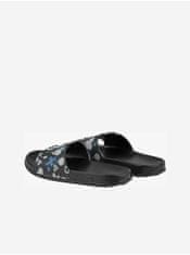 Coqui Čierne detské vzorované papuče Coqui Tora 28-29