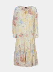 Vero Moda Krémové kvetované šaty VERO MODA Sally XS