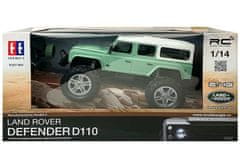 Lean-toys Land Rover Defender D110 R/C diaľkovo ovládané auto zelené 7,5 km/h 1:14 2.4G