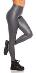 Amiatex Dámske legíny 89706 + Nadkolienky Gatta Calzino Strech, šedá, M/L