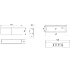 GTV Zásuvka vstavaná GTV AE-PB2FPRES-53 2-zás+USBA+USBC+RJ45+HDMI strieborná PRESTINO