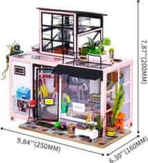 Robotime Rolife DYI House: Kevinovo hudobné štúdio s LED osvetlením