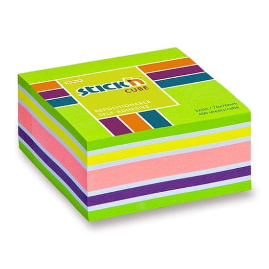 HOPAX Samolepiaci bloček Stick'n Notes Neon 76 x 76 mm, 400 listov, zelený