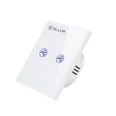 Tellur WiFi Smart Spínač, 2 porty, 1800 W, 10 A, biely