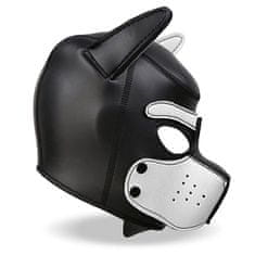 INTOYOU BDSM LINE INTOYOU Neoprene Dog Mask (White / Black), fetish maska pes