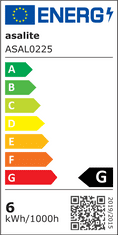 ASAL0225 LED stolná lampa 6 W stmievateľná Farba: Čierna