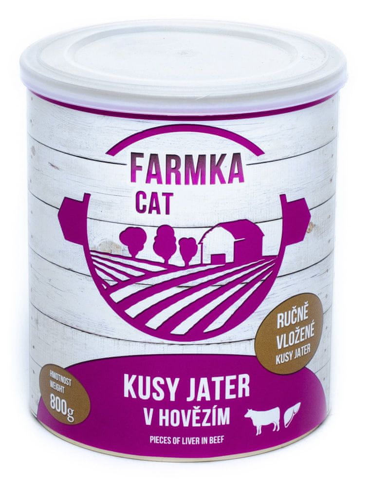 FALCO FARMKA CAT s pečeňou 8x800 g