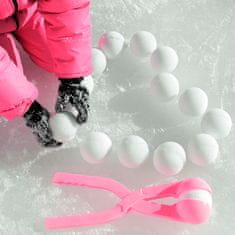 Prosperplast Výrobník snehových gúľ SNOWBALLEE Snowball Machine Tool Ballmaker Ružová 