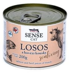 FALCO SENSE CAT losos a hovädzie 6 × 200 g