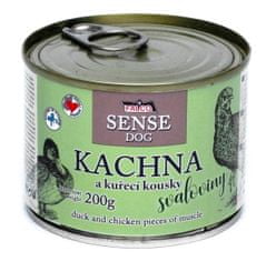 FALCO SENSE DOG kačica a kuracie 6 × 200 g