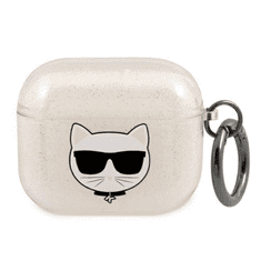 Karl Lagerfeld Karl Lagerfeld KLA3UCHGD Kryt AirPods 3 zlatý/zlatý Glitter Choupette