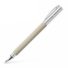 Faber-Castell Ambition OpArt White Sand F, plniace pero