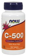 NOW Foods Vitamín C-500 so šípkou, 100 tabliet