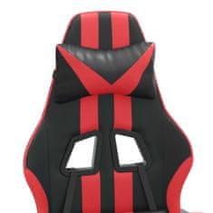 Vidaxl Herná stolička čierna a červená umelá koža