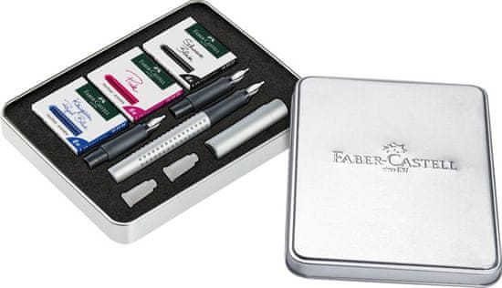 Faber-Castell Kaligrafická Sada Grip 2011/3 hrúbky + bombičky