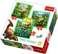 Puzzle Mimoriadny svet dinosaurov - 3v1