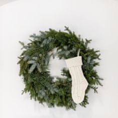 Decor By Glassor Pletená vianočná ponožka