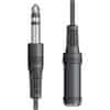 kábel Jack 6,3mm stereo samec - Jack 6,3mm stereo samice, 6m