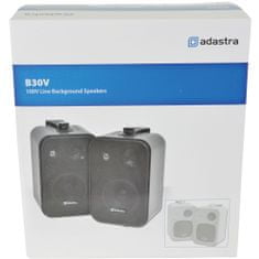 Adastra B30V-W, 100V nástenné 4" reproduktory, 30W, biele