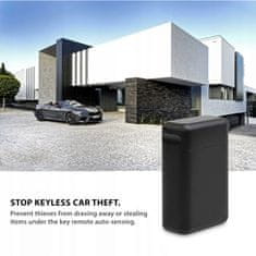 Tech-protect V2 box na blokovanie signálu ovládača auta, čierny