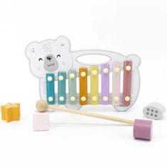 Viga Toys Drevený cimbal s ľadovým medveďom Montessori
