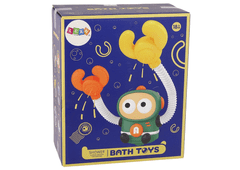 Lean-toys Kozmonaut Kúpací krab Vodná hračka Batériová sprcha