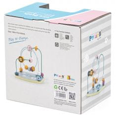 Viga Toys PolarB Montessori vzdelávací drevený prepletací labyrint