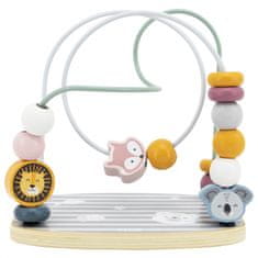 Viga Toys PolarB Montessori vzdelávací drevený prepletací labyrint