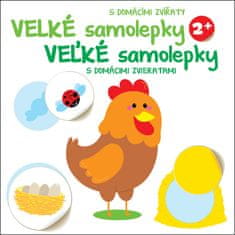 Velké samolepky Kuře - Veľké samolepky s domácimi zvieratami Kura