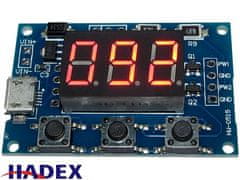 HADEX PWM generátor 1Hz-150kHz s LED displejom 2 kanálový