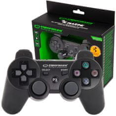 Esperanza Bezdrôtový gamepad Bluetooth PS3 Marine čierny