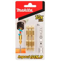 Makita 3 bity T20 obojstranné IMPACT GOLD B-52489