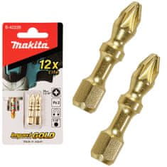 Makita 2 rázové bity Pz2 30mm IMPACT GOLD B-42226