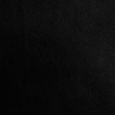 Vidaxl Jedálenská lavica čierna 124x32x45 cm oceľ a umelá koža