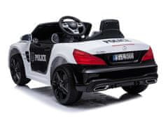 Lean-toys Mercedes SL500 Policajné batériové vozidlo biele