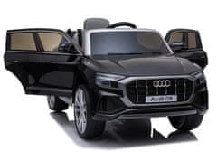 Lean-toys Audi Q8 batéria auto JJ2066 čierna lakovaná