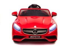 Lean-toys Mercedes S63 AMG Červená batéria