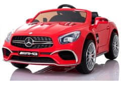 Lean-toys Mercedes SL65 LCD batérie vozidla červená
